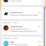 Redesigned notifications screen with FAB better font and spacing